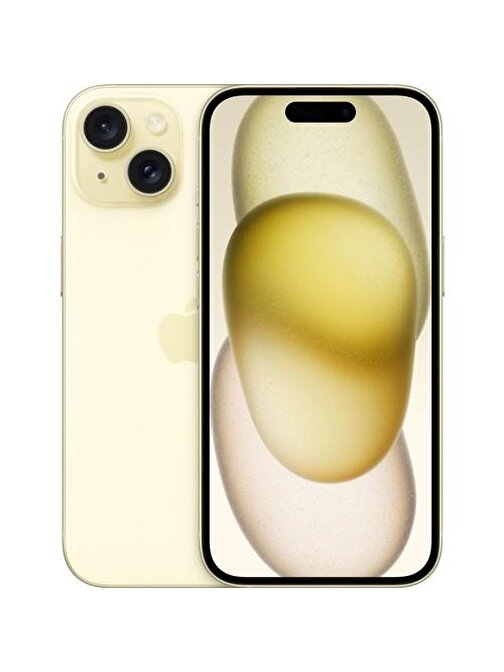 Apple iPhone 15 128 GB Hafıza 6 GB Ram 6.1 inç 48 MP Çift Hatlı iOS Akıllı Cep Telefonu Sarı