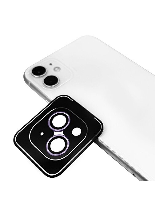 Gpack CL-11 Apple iPhone 12 Mini A Kalite Safir Metal Kamera Lens Koruyucu Lila İnce Slim