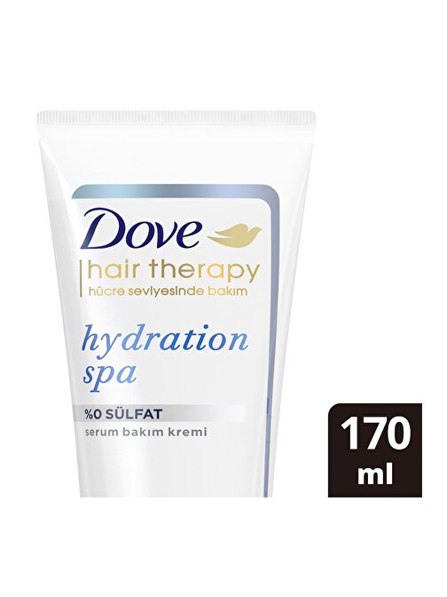 Dove Hair Therapy Serum Saç Bakım Kremi Hydration Spa %0 Sülfat 170 ml