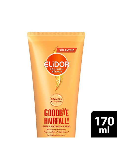 Elidor Collagen Blends Sülfatsız Saç Bakım Kremi Goodbye Hairfall Saç Dökülmelerine Karşı 170 ml