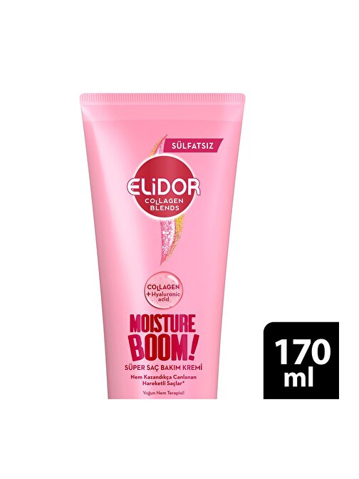 Elidor Collagen Blends Sülfatsız Süper Saç Bakım Kremi Moisture Boom Yoğun Nem Terapisi 170 ml