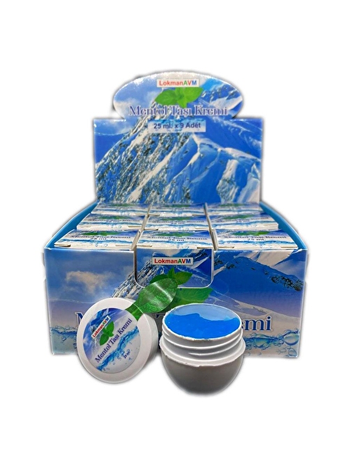 Doğal Menthol Taşı Kremi Migren Taşı Kremi Mentol Taşı Jeli 25ML X 9 ADET