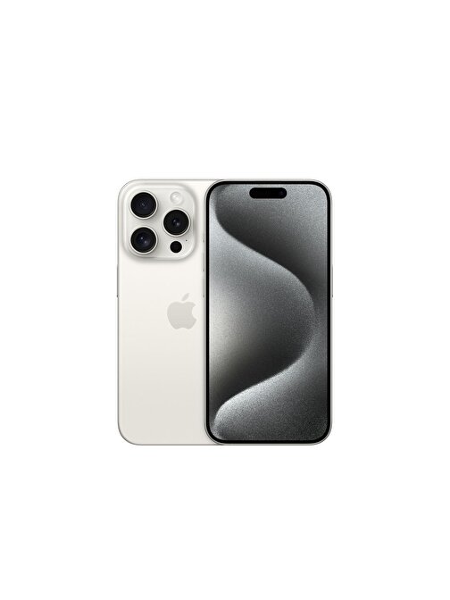 Apple iPhone 15 Pro 256 GB Hafıza 8 GB Ram 6.1 inç 48 MP Çift Hatlı iOS Akıllı Cep Telefonu Beyaz