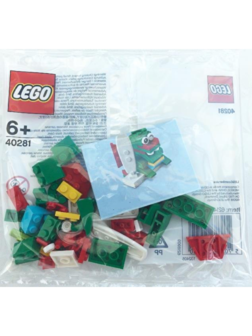 Lego 40219 Polybag Monthly Mini Model Build Christmas Present Yaratıcı Bloklar 55 Parça Plastik Figür
