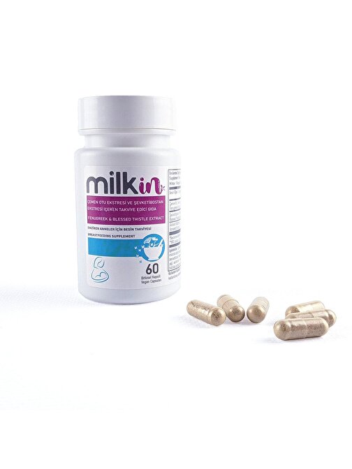 Milkin Anne Sütü Artırıcı Bitkisel Gıda Takviyesi 60 Kapsül