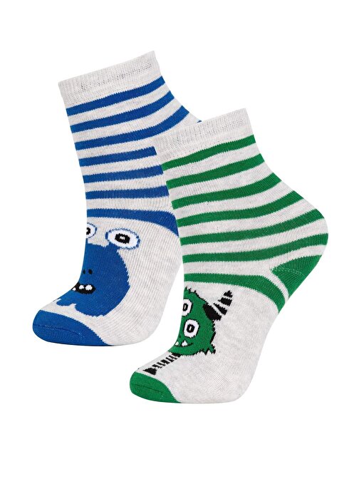 Erkek Çocuk 2li Pamuklu Kışlık Çorap A6676A8NS