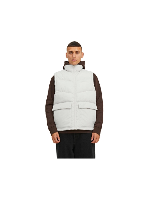 Jack Jones Jorvesterbro Bodywarmer Erkek Yeleği 12238853-MOONBEAM Beyaz