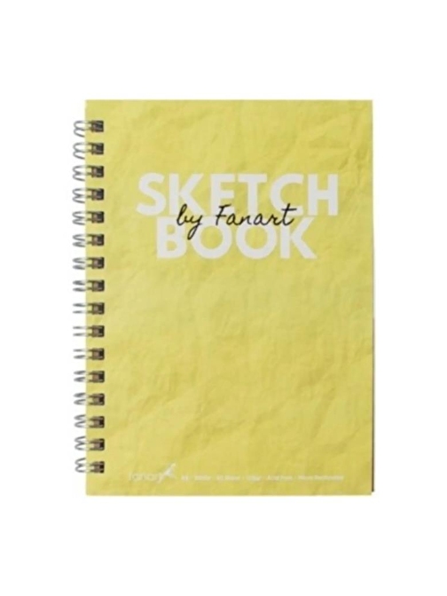 Fanart Academy Sketch Book 120 Gr Spiralli 50 Yaprak A4 Sarı 8674