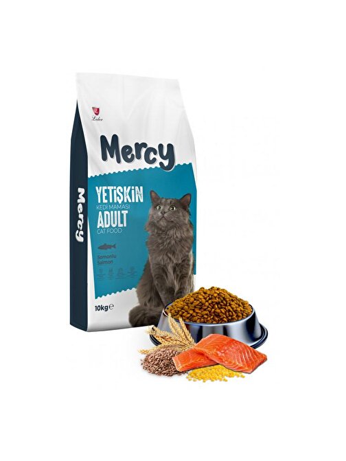 Mercy Somonlu Yetişkin Kedi Maması 10 Kg