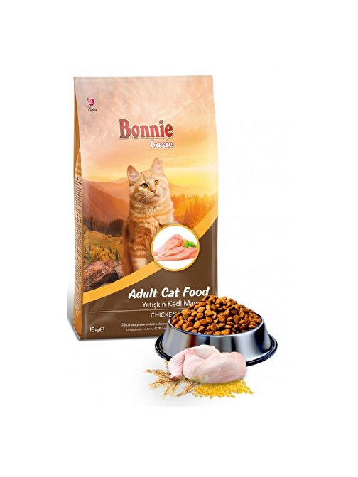 Bonnie Tavuklu Yetişkin Kedi Maması 10 Kg