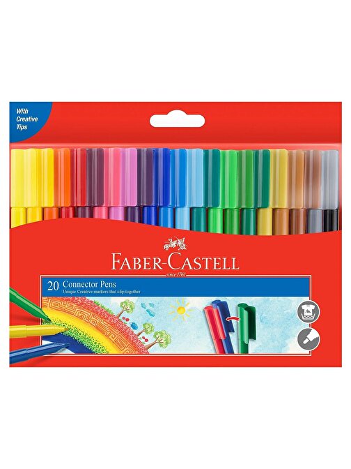 Faber Castell Eğlenceli Keçeli Kalem 20 Renk