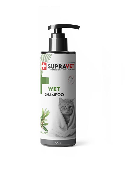 Supravet Shampoo Çay Ağacı Özlü Kedi Şampuanı 200 Ml