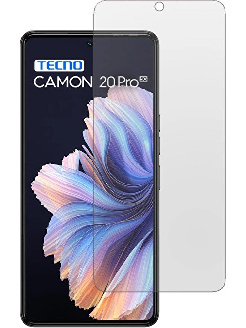 Tecno Camon 20 Pro ile Uyumlu Şeffaf Esnek Nano Cam Ekran Koruyucu