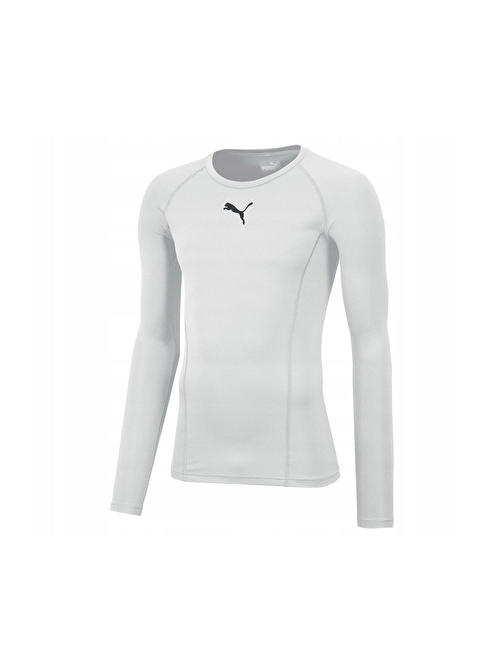 Puma Liga Baselayer Tee Erkek Uzun Kollu Futbol Tişörtü 65592004 Beyaz Beyaz M