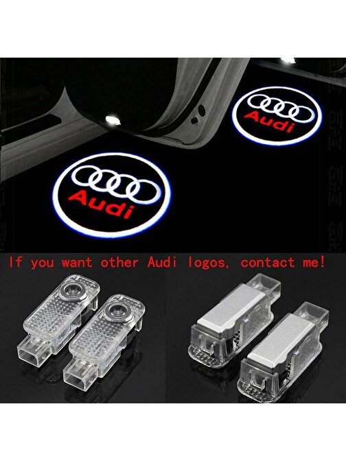 Techmaster  Audi A4 2014-2019 Kapı Altı Led Logo Aydınlatma Ghost Shadow