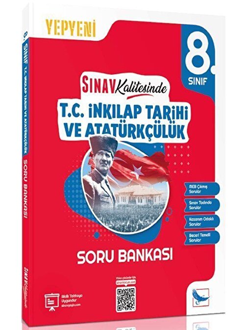 8. Sınıf T.C. İnkılap Tarihi ve Atatürkçülük Sınav Kalitesinde Soru Bankası Sınav Yayınları