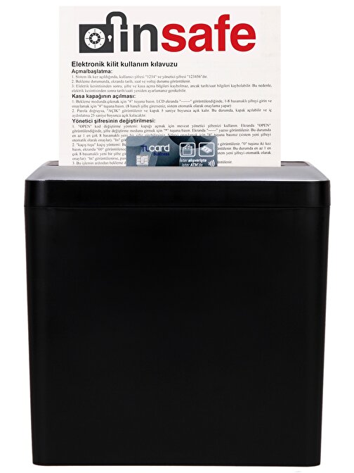 Baove PS510 Çapraz Kesim Evrak - Kağıt - Kredi Kartı İmha Makinesi 9 lt Siyah
