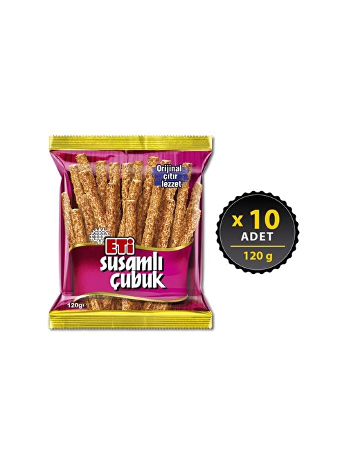 Eti Susamlı Çubuk Kraker 120 G X 10 Adet