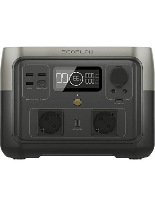 Ecoflow River 2 Max Online 1000VA Li-Po 1 Akülü UPS Kesintisiz Güç Kaynağı