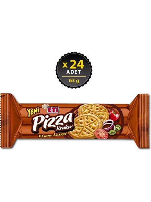 Eti Pizza Kraker Efsane Lezzet 63 G X 24 Adet