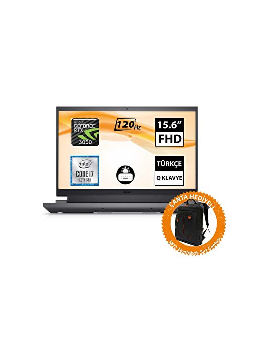 Dell G15 5530 G155530005U01 CNT002 NVIDIA GeForce RTX 3050 Intel Core i7-13650HX 16 GB RAM 1 TB SSD 15.6 inç Full HD Freedos Dizüstü Bilgisayar