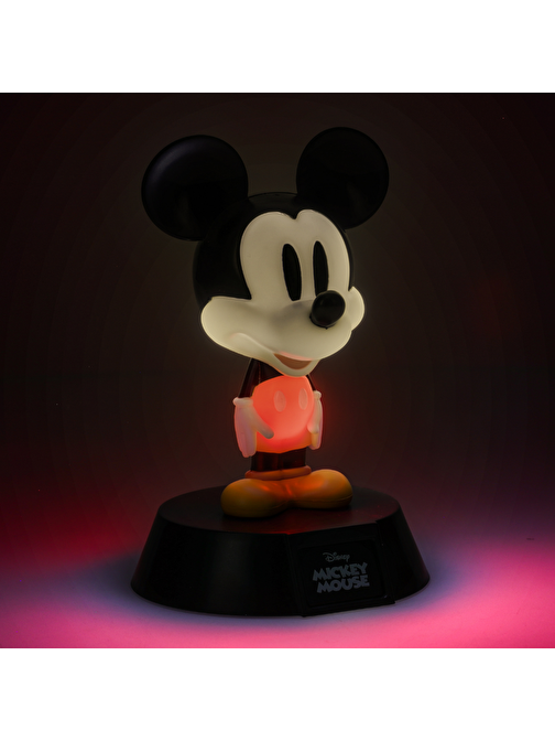 Paladone Mickey Düğmesine Basınca Işığı Yanan Icon Ligth Çizgi Film Karakter Figürü