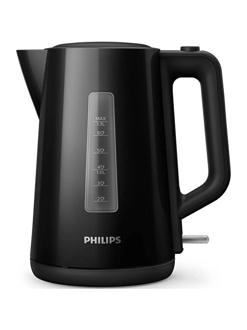 Philips HD9318/20 Su Isıtıcı, 1.7 L Kapasite, 360° Döner Tabanlı, 2200W, Siyah
