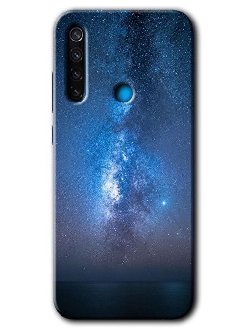 Gramaphone Redmi Note 8 Kılıf HD Desen Baskılı Arka Kapak + Kırılmaz Cam - Samanyolu