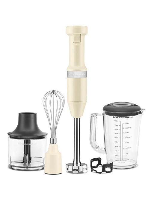 KitchenAid 5KHBV83EAC El Blender Seti - Almond Cream