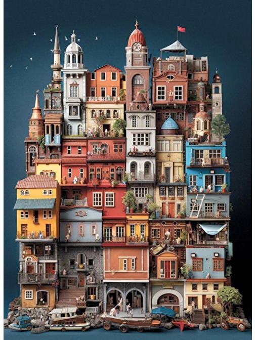 Anatolian 1000 Parça Balat Puzzle Yasin Yaman