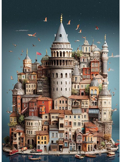 Anatolian 1000 Parça Galata Puzzle Yasin Yaman