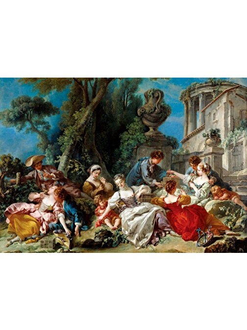 Anatolian 1500 Parça Kuş Avcıları Puzzle Francois Boucher