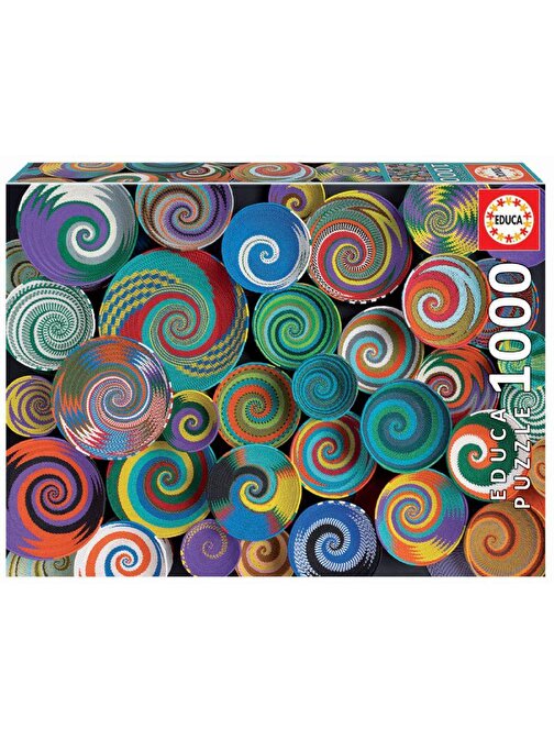 Educa Games 1000 Parça Renkli Afrika Sepetleri Puzzle
