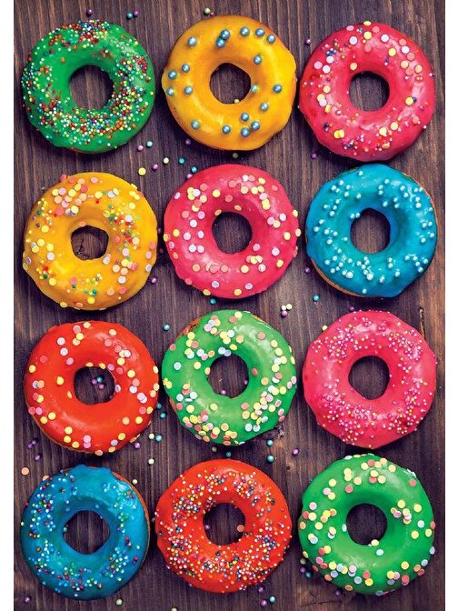 Educa Games 500 Parça Renkli Donutlar Kolajı Puzzle