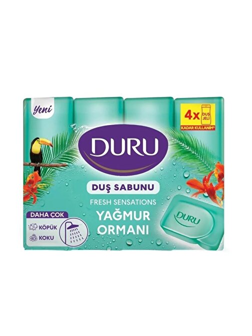 Duru Duş Sabunu Yağmur Ormanları 4 Lü 600 Gr>