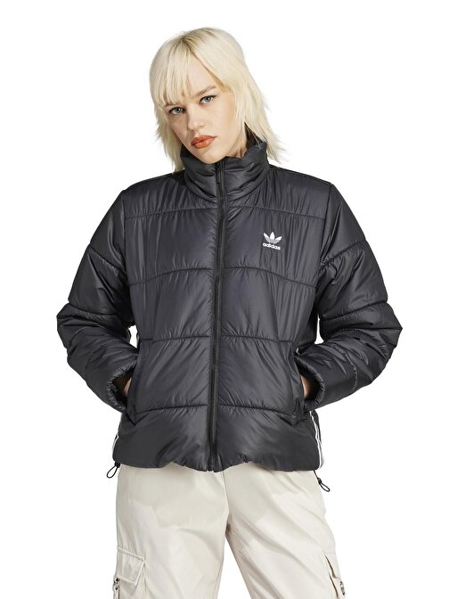 adidas Siyah Kadın Dik Yaka Mont II8455 ADICOLOR PUFFER JACKET