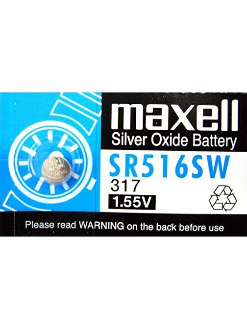 Maxell Sr-516Sw Lityum 10'lu Paket Pil