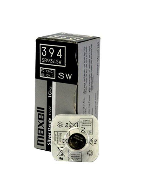 Maxell Sr-936Sw-394 10'lu Paket Pil