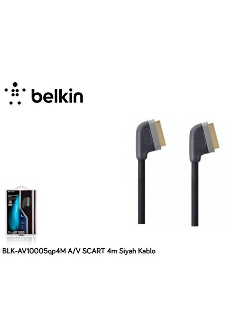 Belkin Blk-Av10005Q4M 4-V Scart 4M Siyah Kablo