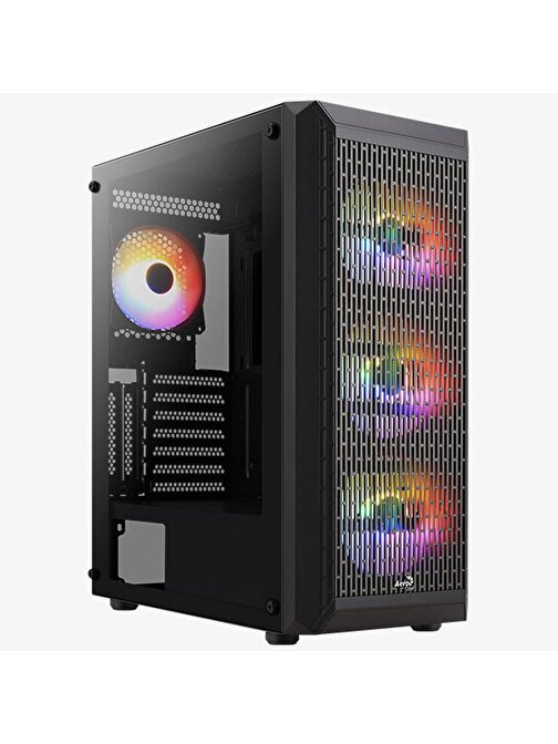 Aerocool-AE Beam 500W 4x12cm FRGB Fanlı Mini Tower Bilgisayar Kasası