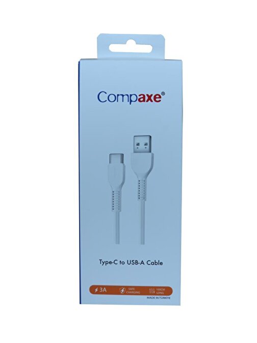 Compaxe CTK-BTU Usb 3.0 1Mt Type-c 3A Şarj Kablosu