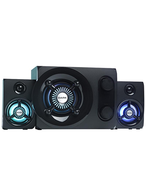 Dark Sp-212 Total 25W Rms 7 Farklı Renk Titreşimli Led 2+1 Multimedia Hoparlör