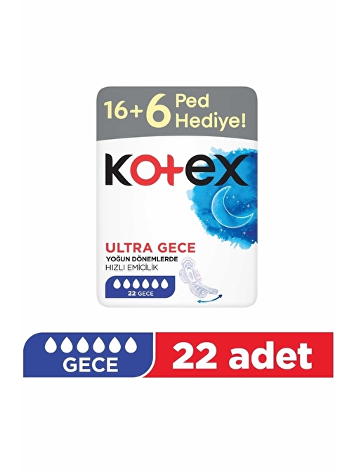 Kotex Ultra Dev Eko Gece 22li