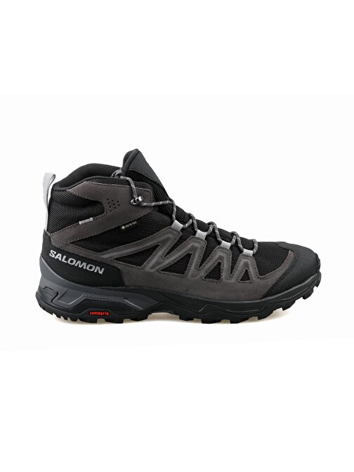 Salomon X Ward Leather Mid Gtx Erkek Trekking Bot Ve Ayakkabısı L47181700 Siyah