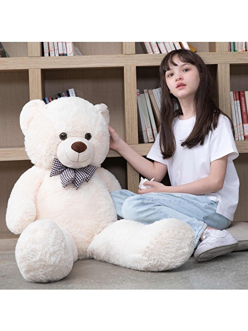 Solemia 80 Cm Papyonlu Peluş Ayıcık - % 100 Yerli Ürün