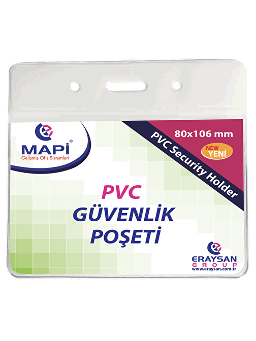 MAPİ PVC GÜVENLİK KARTI POŞETİ 80X106 100'LÜ PAKET
