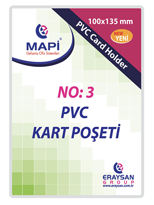 MAPİ ÖZEL EBAT PVC KART PŞT. N:3 100X135    100'LÜ PAKET