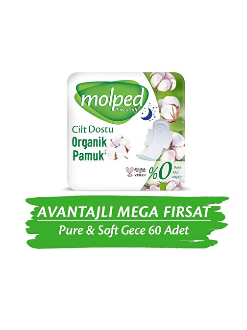 Pure&Soft Gece Avantajlı Mega Fırsat Paketi 60 Adet