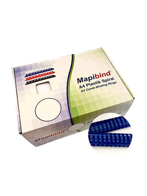 MAPİBİND 51MM PLASTİK SPİRAL LACİVERT50 AD