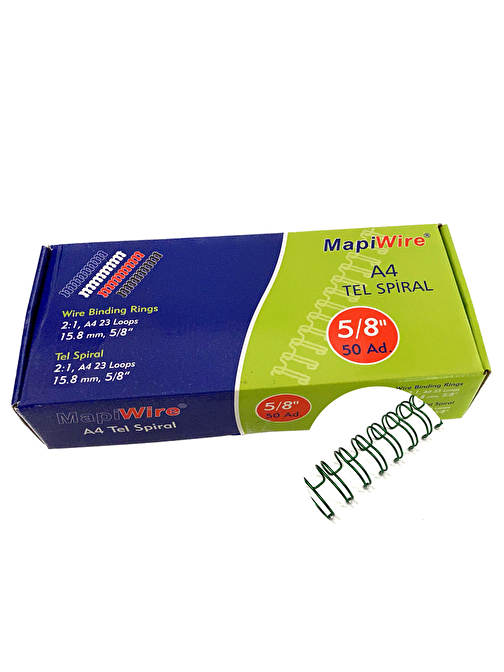 MAPİWİRE 5/8 KUTU TEL M.YEŞİL  50 AD.